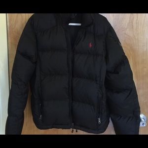 Black polo coat